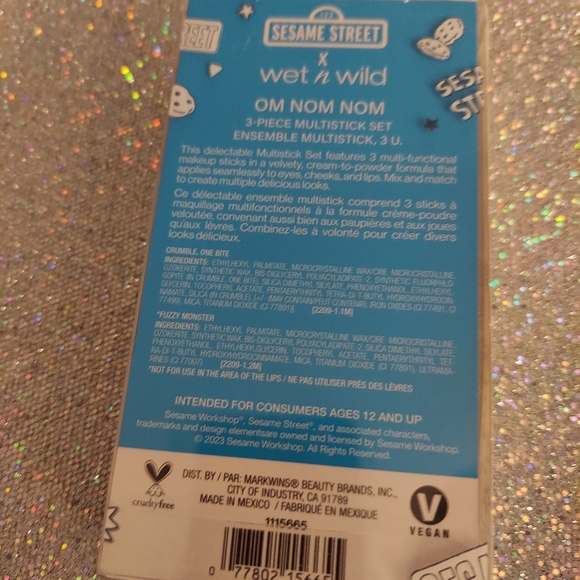 Wet n Wild COOKIE MONSTER 3 pc Makeup Sticks Sesame Street-NEW - Picture 4 of 5